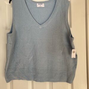 Old Navy Light Blue Knit Vest